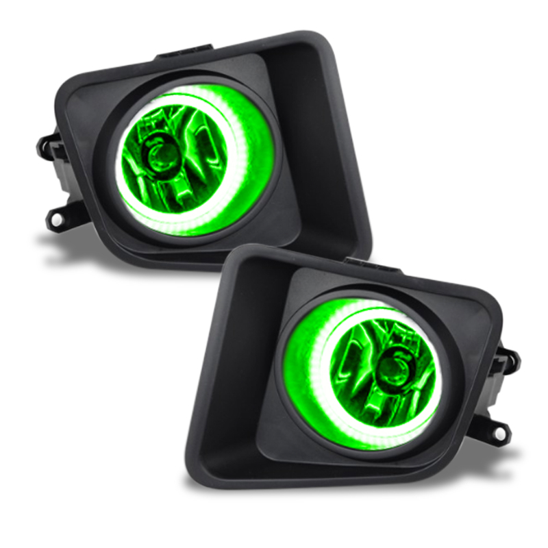 Toyota Tundra Fog Light Halo Kit - ORACLE Lighting - LED Halo Kit - Green - `14-`18